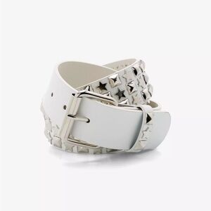 White Star Stud Belt Hot Topic